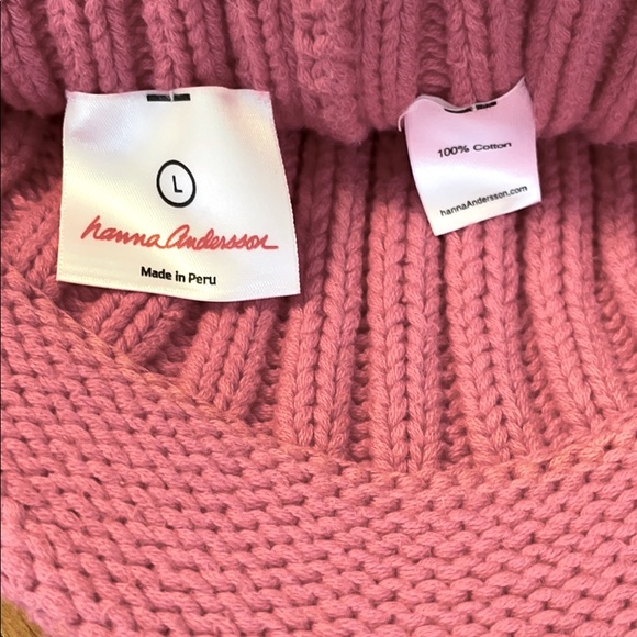 Hanna Andersson pink Winter hat w/brim size L - Picture 6 of 7